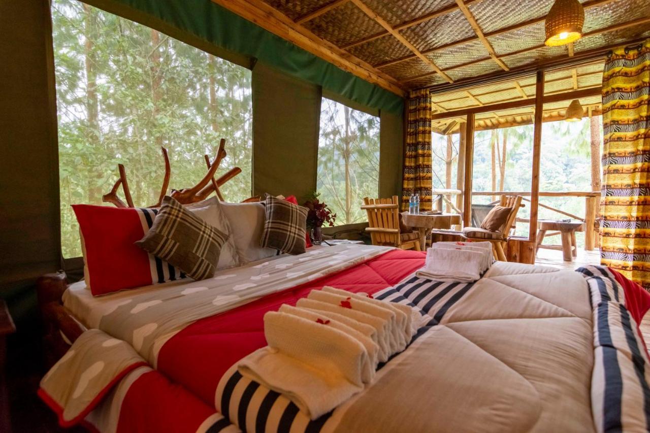 Rushaga Gorilla Lodge Bugambira Bagian luar foto